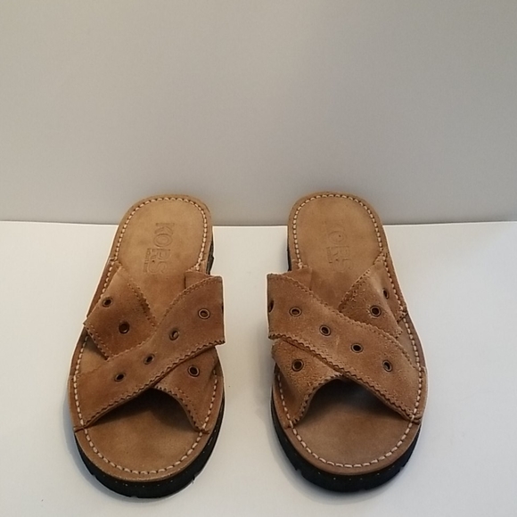Michael Kors Suede Slides Sandals NIB 8.5 Spain - Picture 6 of 15